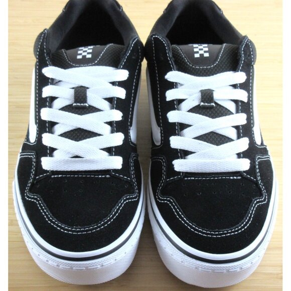 Vans Men's Caldrone Classic Suede Mesh Black White Skate Shoes sizes NIB - Picture 3 of 7